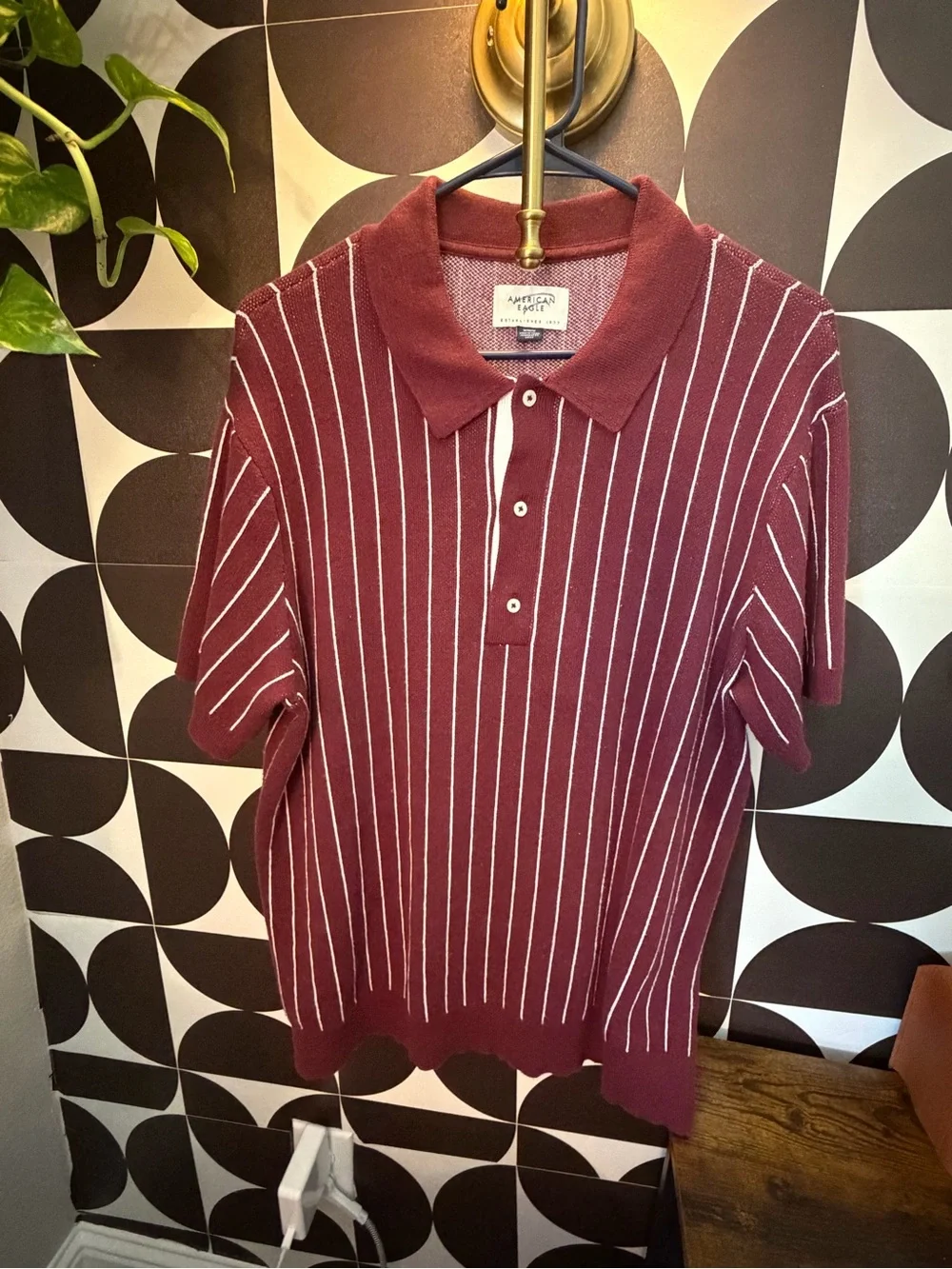 American Eagle Men’s Knit Polo Shirt | Men’s Medium